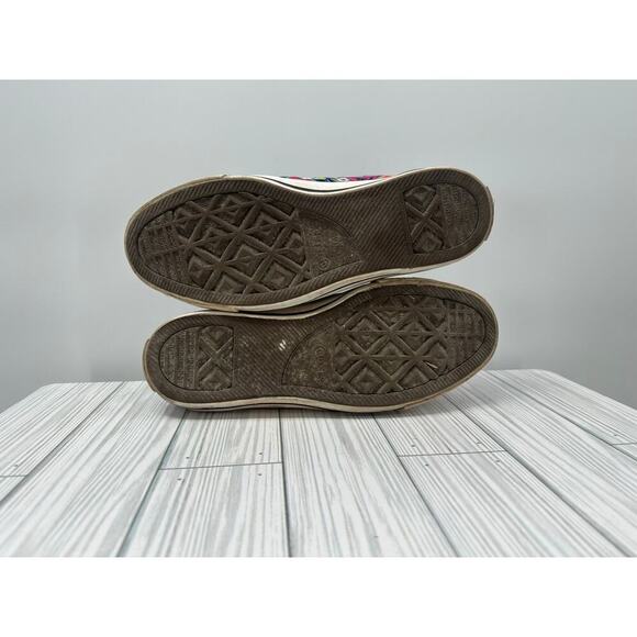 Converse Chuck Taylor All Star Oil Slick Sneakers Satin Blue Green Lace Up‎ 8 - Picture 6 of 8